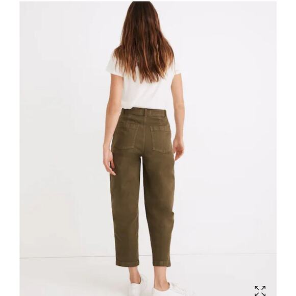 Madewell Balloon Pants in Kale - Picture 4 of 15